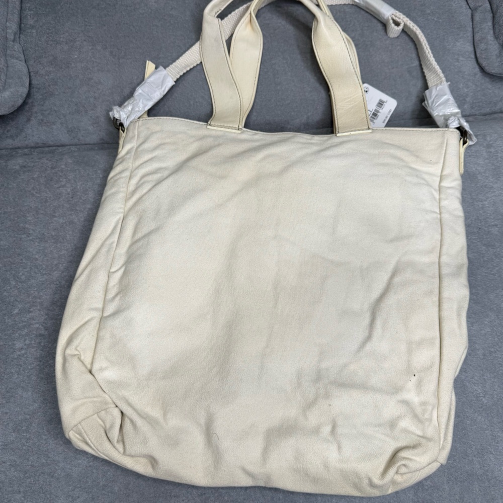 NWT Free People We The Free Whitney Heritage Tote in Mineral/ Cream - Picture 3 of 6